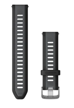 Schnellwechsel-Armband (20 mm) Schwarz/Schiefergrau