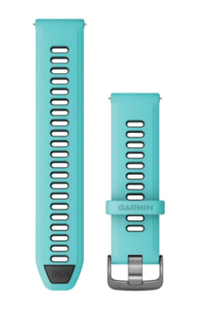 Schnellwechsel-Armband (22 mm) Aqua/Schwarz, Teile in Schiefergrau