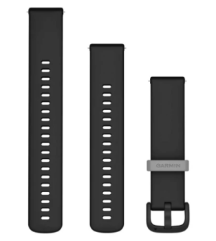 Schnellwechsel-Armband (20 mm) Silikon Schwarz